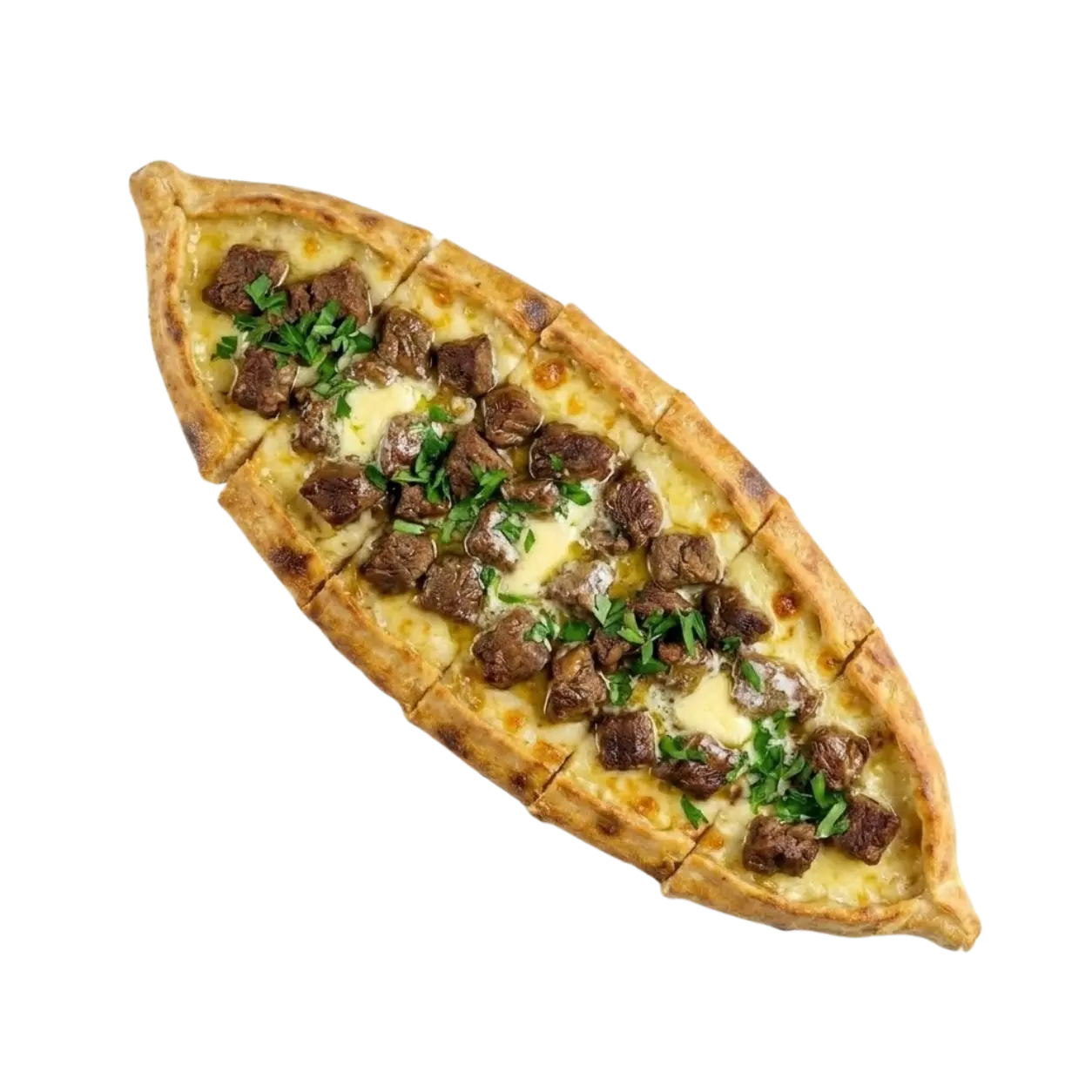 Kavurmalı Kaşarlı Pide